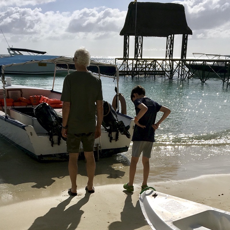 Glass bottom boat Trou aux Biches