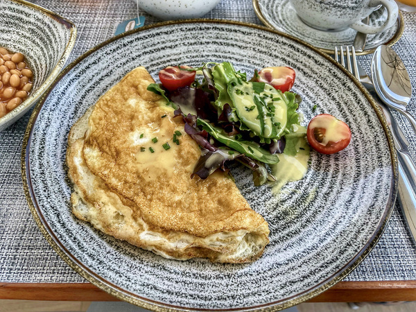 White omelette