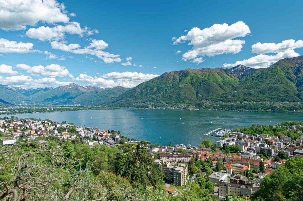 Panoramic view of Locarno