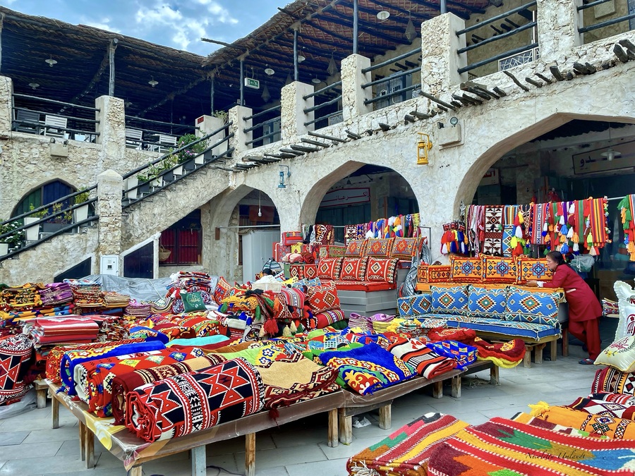 Carpet shop at the Waqif Souq