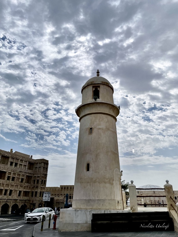 Minaret of the old Souq Waqif Mosque