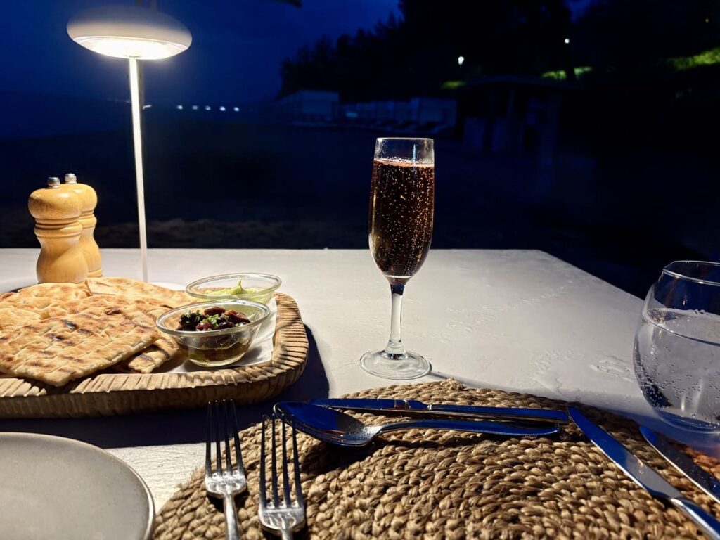 Dinner on the beach